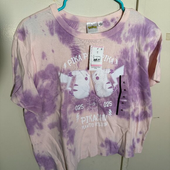 Pokemon pink tie dye crop top - Picture 1 of 2